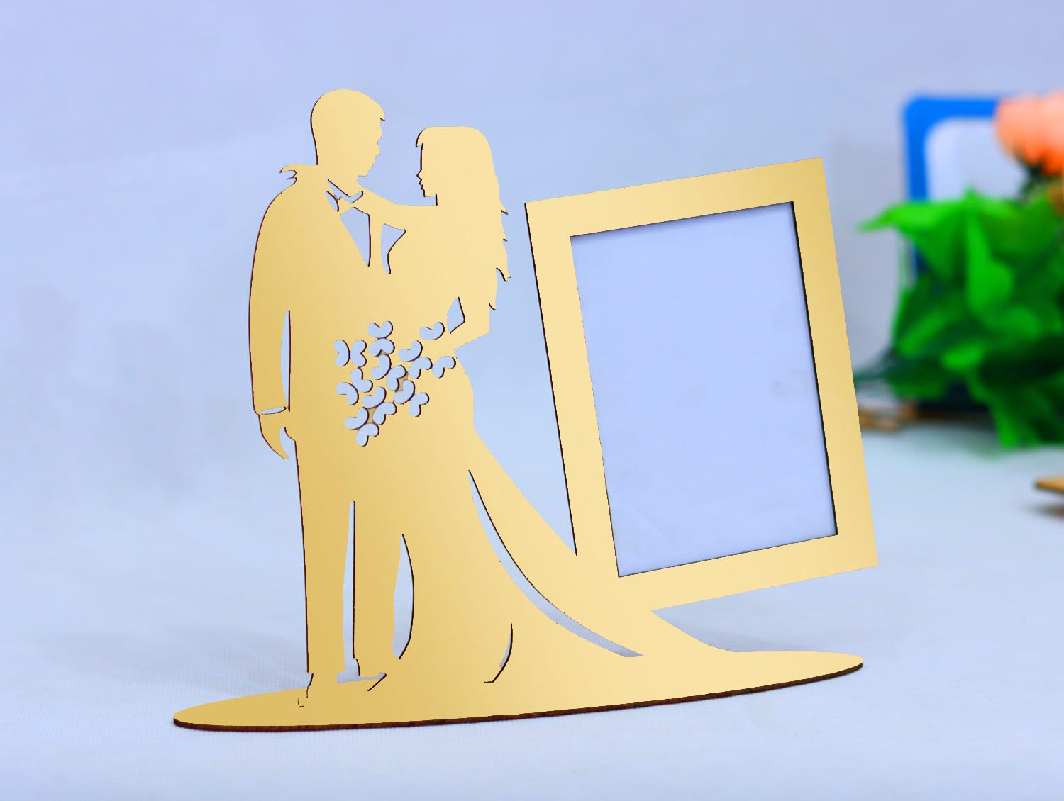 Wedding Photo Frame Gold