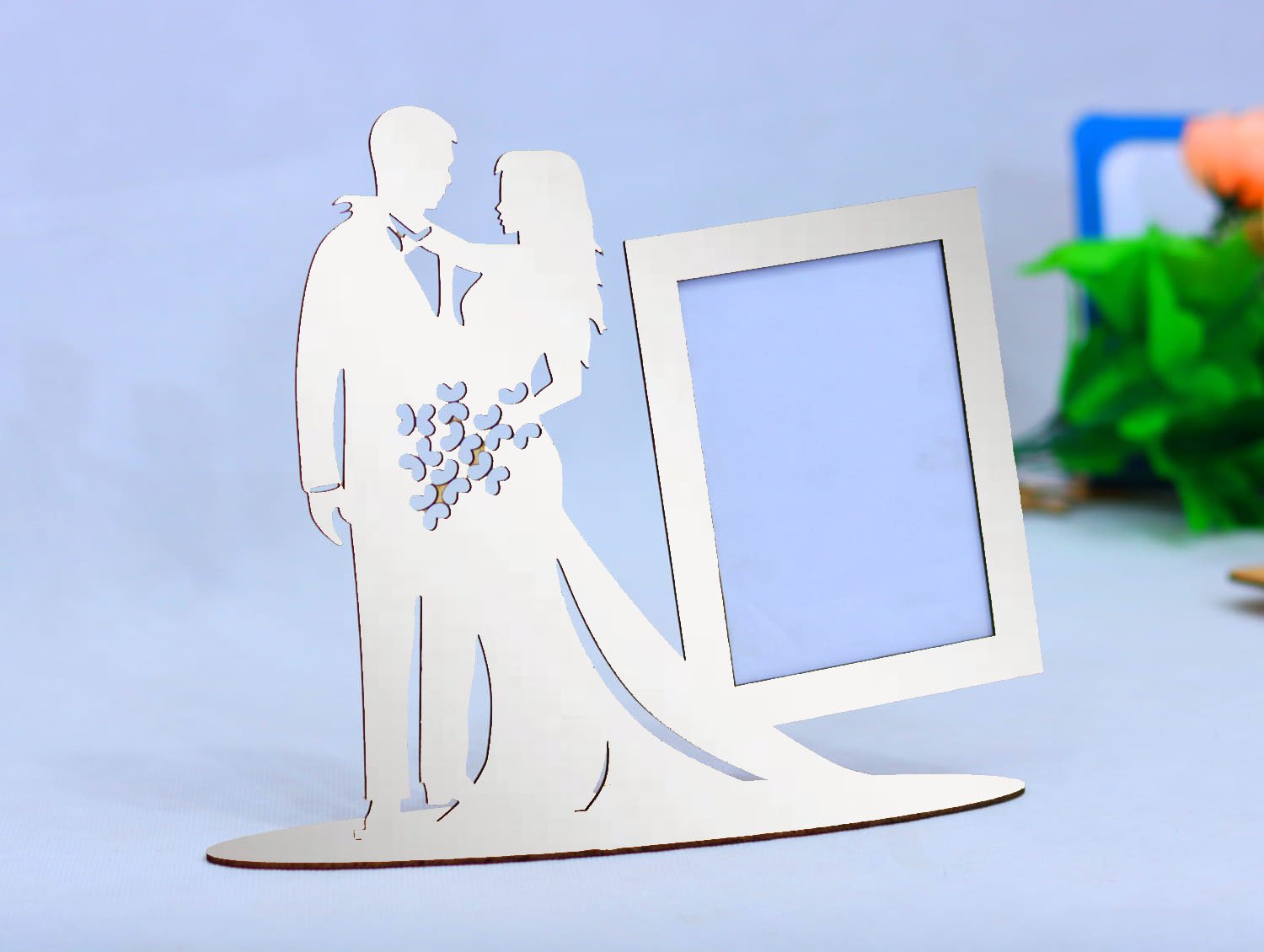 Wedding Photo Frame Silver