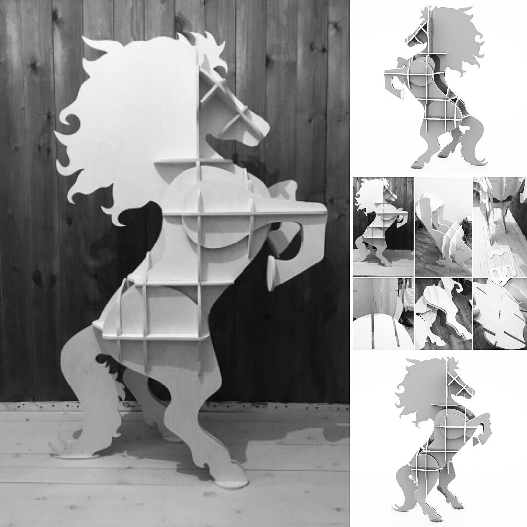 Horse Shelf Roaring Horse Bookshelf3