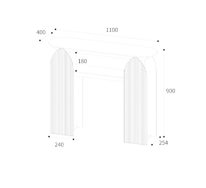 Modern Acrylic Console Table (1)